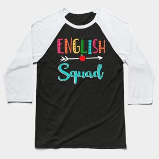 English Squad Teacher Back To School Baseball T-Shirt